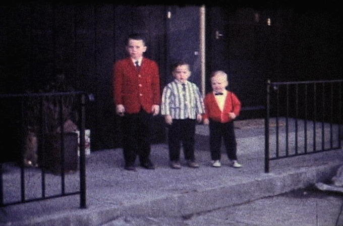 Roger is the one on the far left, with his brothers Jay and Steve.
