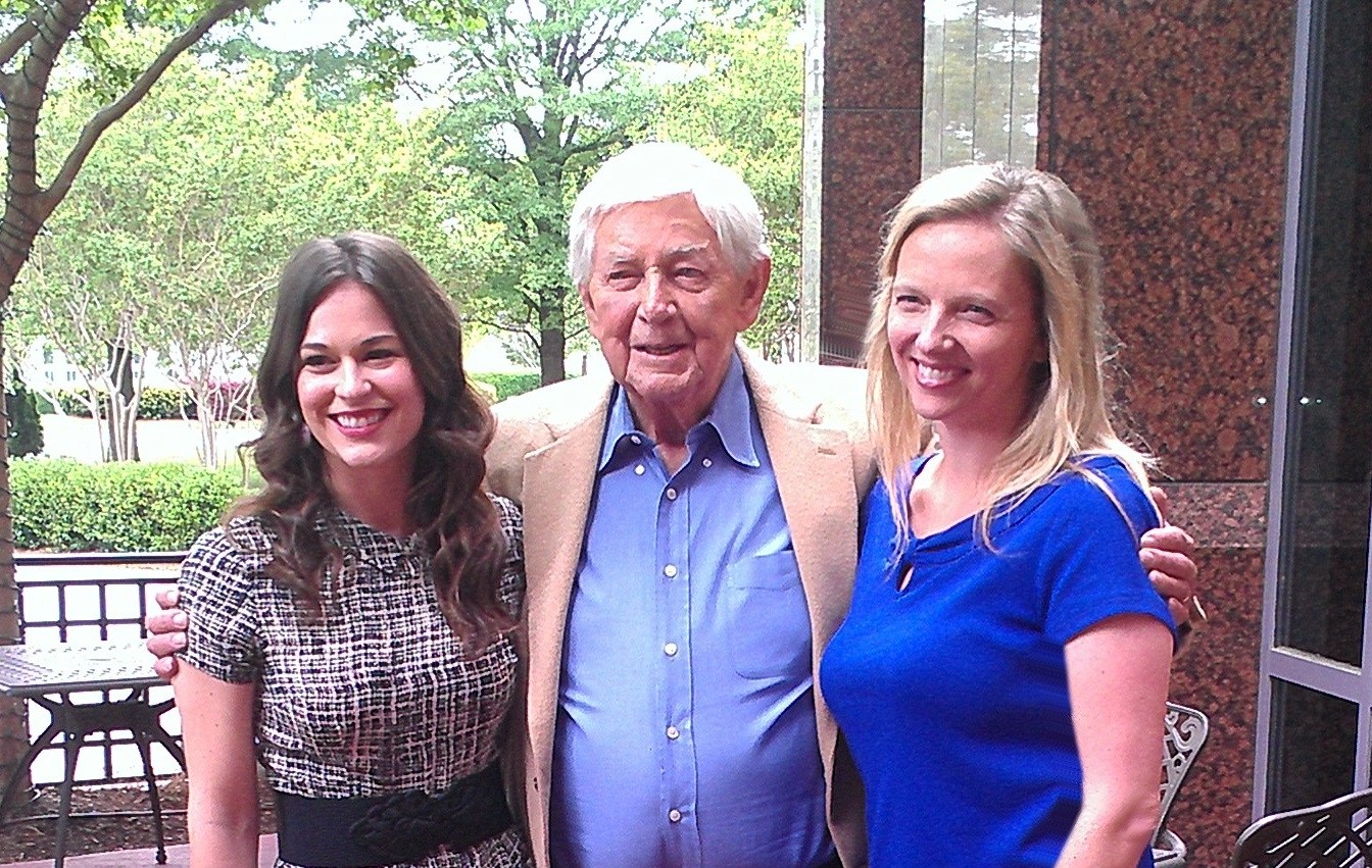 Beth Adams, Ralph Waite, Rachel Hendrix. On set of Old Henry.