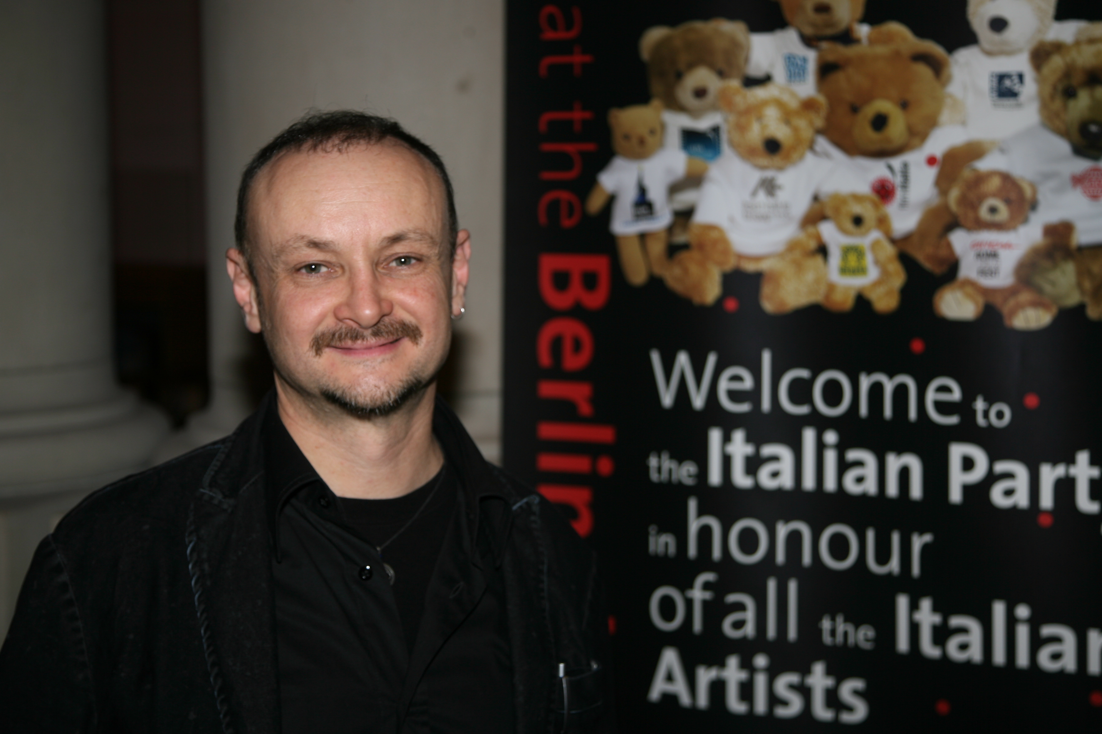 At the party in honor of Italian Artists at Berlin Film Festival