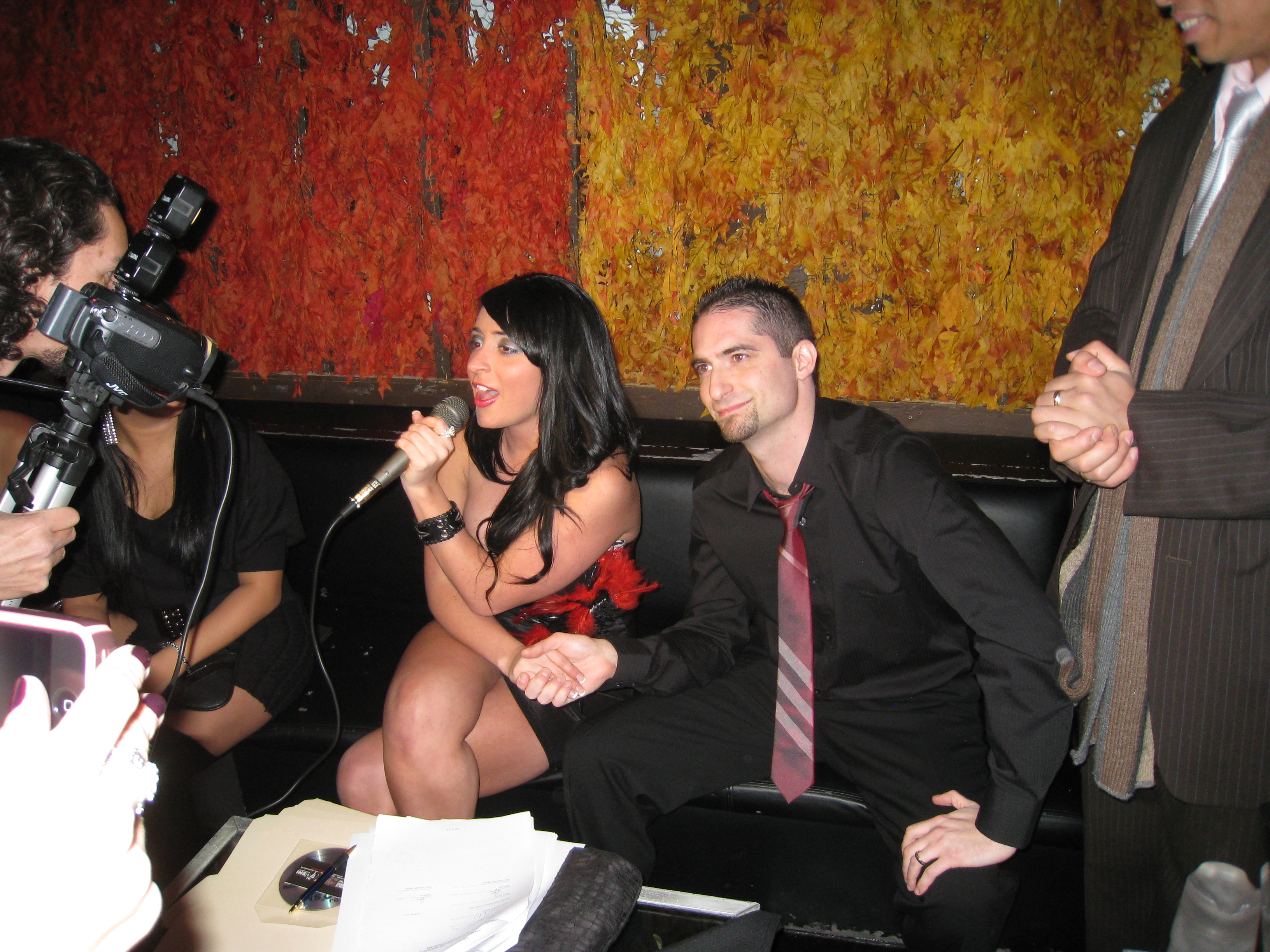 Andy Stein and MTV's Angelina Pivarnick at 