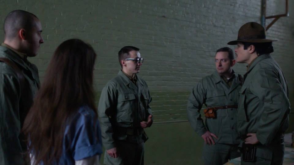 Still of Shadow C. LaValley, Rebecca C. Kasek, Ryan Santiago, Wayne W. Johnson and Alexander Eller in Slade Collins In and Out of Time