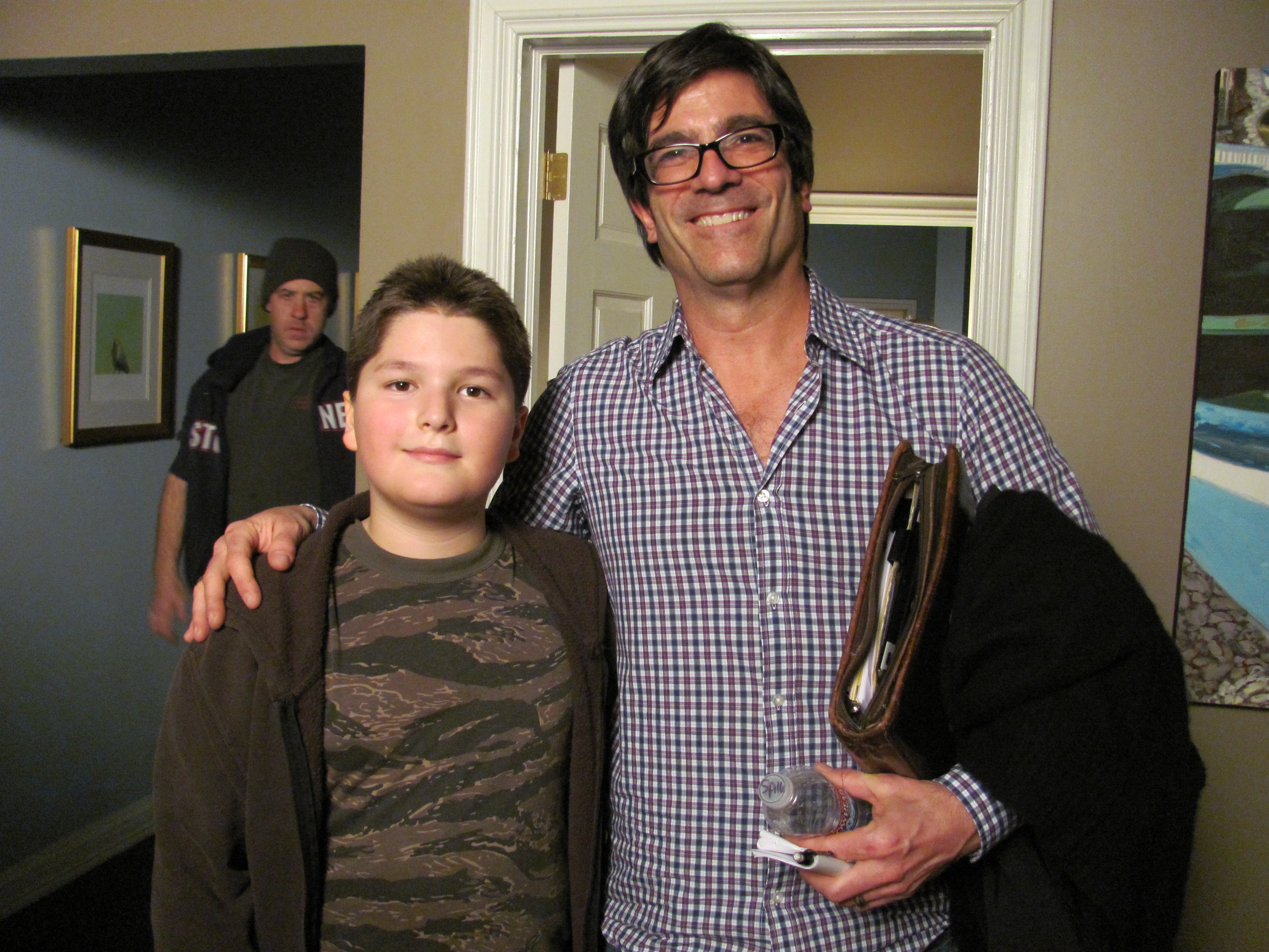 Michael Spiller and Joseph Bonilla playing Leon, Luke's friend on Modern Family