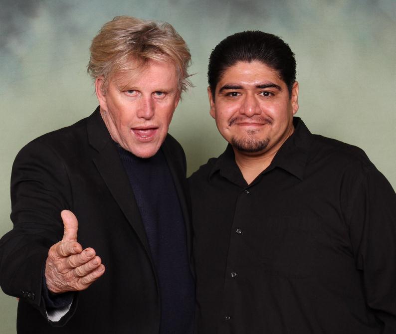 Hugo Matz with Mr. Gary Busey (2013)