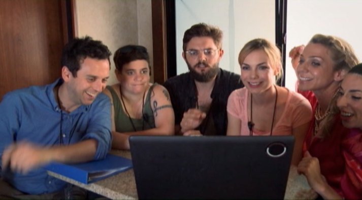 Still of Candace Brown, Rebecca Drysdale, Amanda Walsh, Jade Catta-Preta, Nick Thune and Brad Morris in WTF America