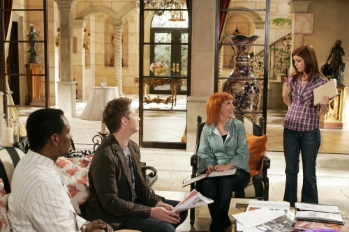 Still of Kathy Griffin, JoAnna Garcia Swisher, Allan Louis and David Monahan in Privileged (2008)