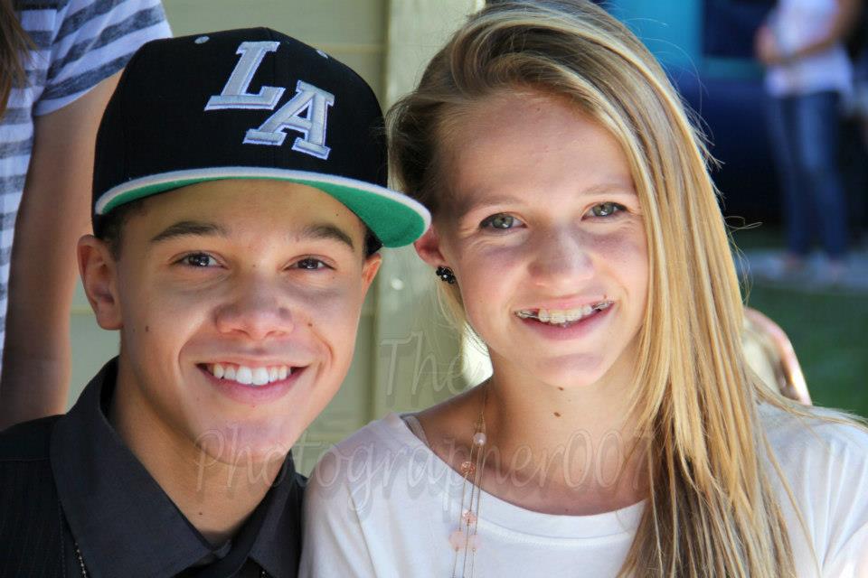 Lauren Suthers and Dana Vaughns from IM5 Band at the Family Day L.A. The TJ Martell Foundation, CBS Studios