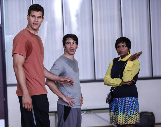 Still of Chris Messina, Mindy Kaling and Kris Humphries in The Mindy Project (2012)