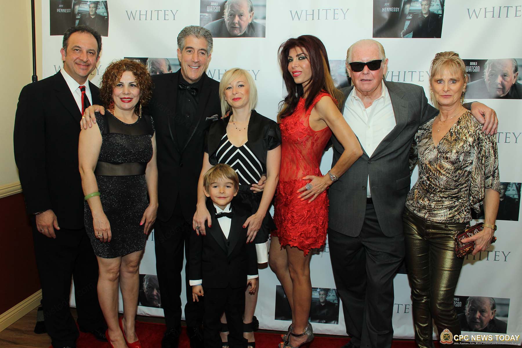 Ginger Marin with cast and friends of 