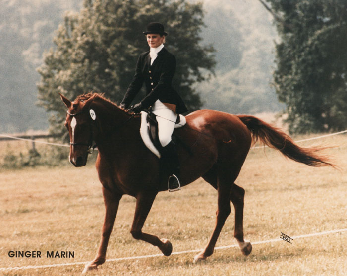 Ginger Marin, Zone 2 Champion in Dressage, 1986