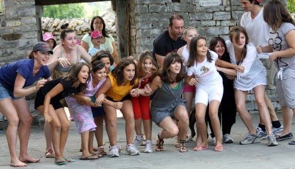 One Year Lease Theater. Rehearsal with village children in Papingo, Greece (2008)