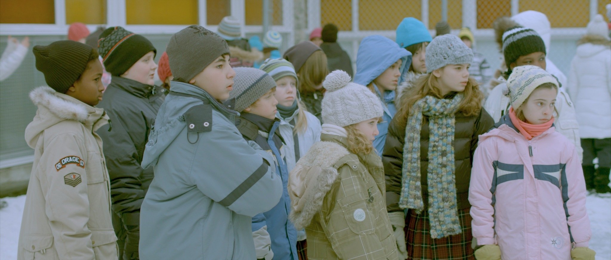 Marie-Ève Beauregard, Louis-David Leblanc, Vincent Millard, Émilien Néron, Seddik Benslimane and Sophie Nélisse in Monsieur Lazhar (2011)