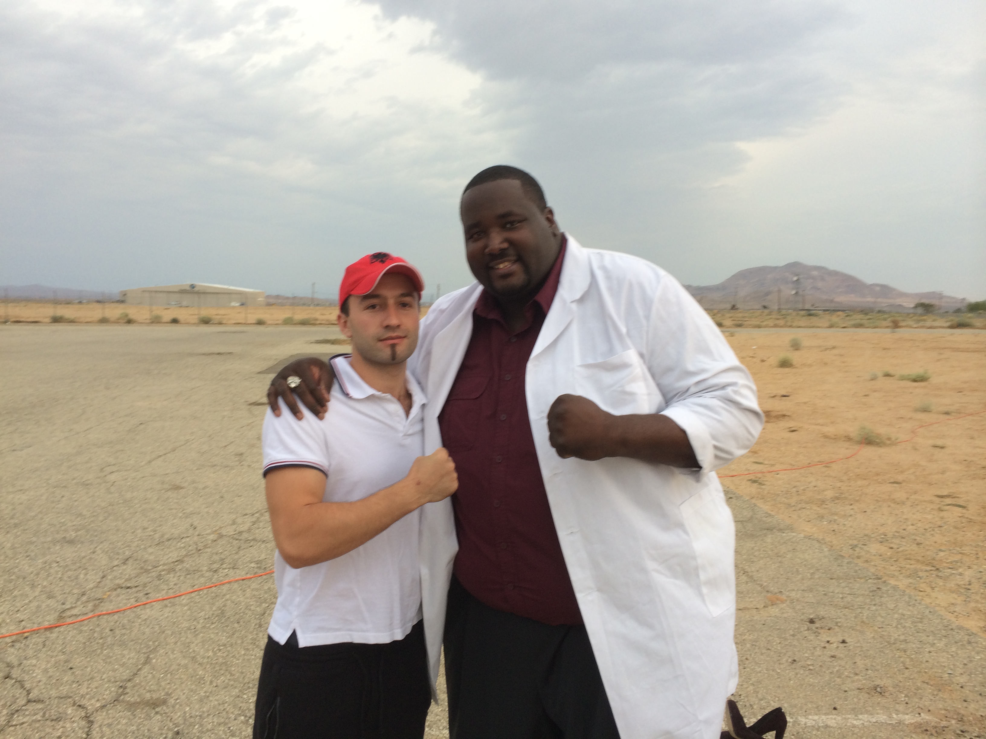 Klement Tinaj and Quinton Aaron in The Second Coming of Christ (2015)