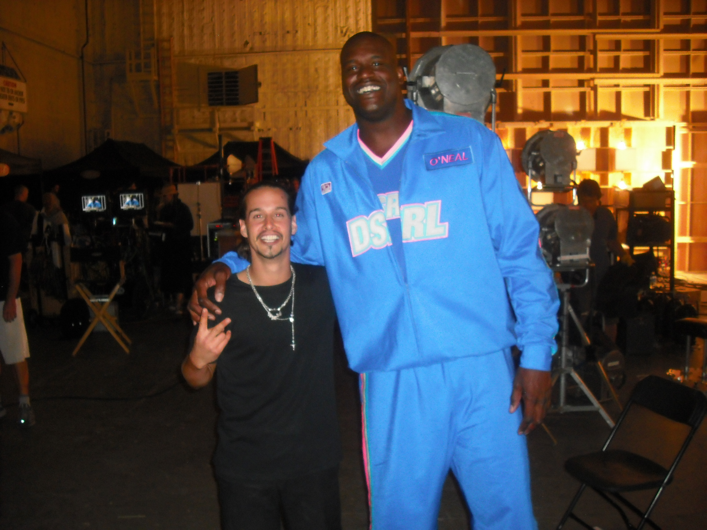 Shaquille O'Neal and Sancho Martin behind the scenes Oreo Cookie National Commercial Campaign 2010