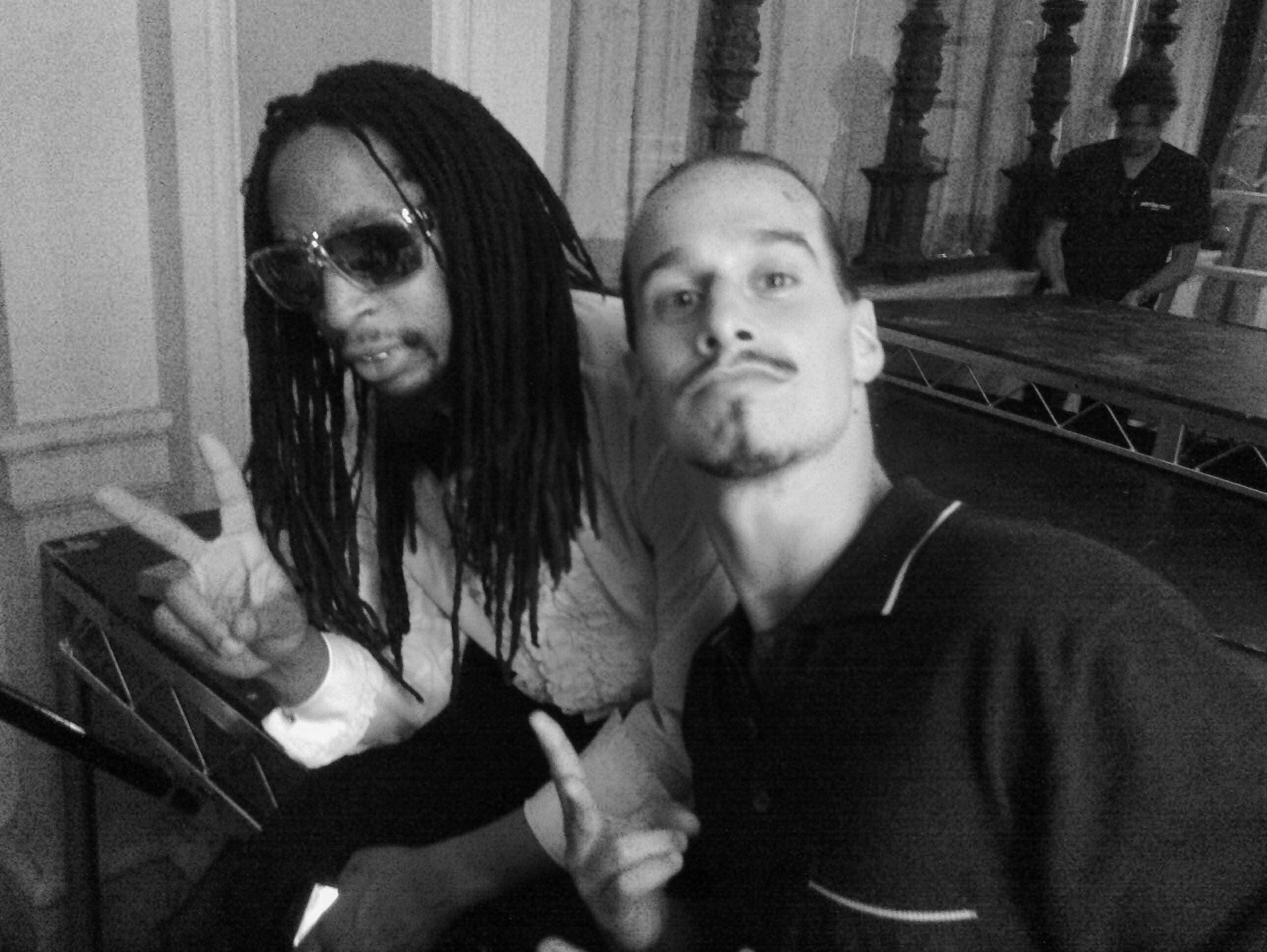 Lil Jon and Sancho Martin - Lead Movement Actor/Contortionist behind the scenes Travis Barker 