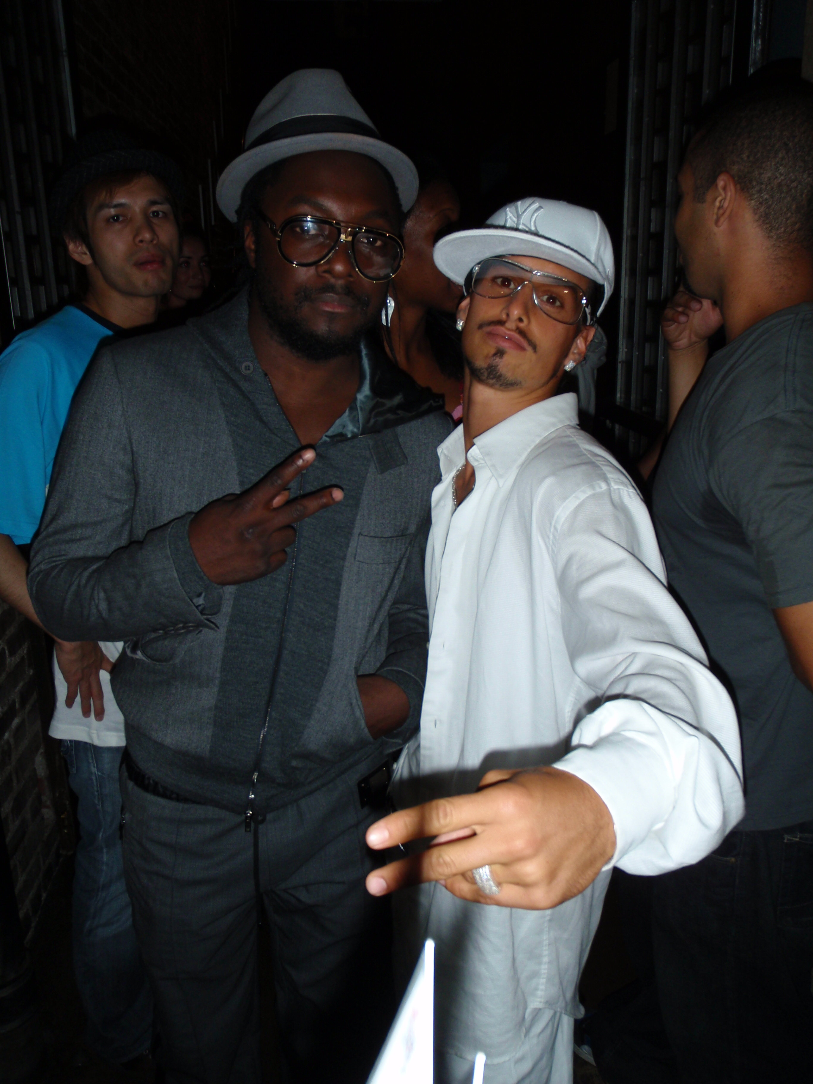 Will.i.am and Sancho Martin at Black Eyed Peace after-party