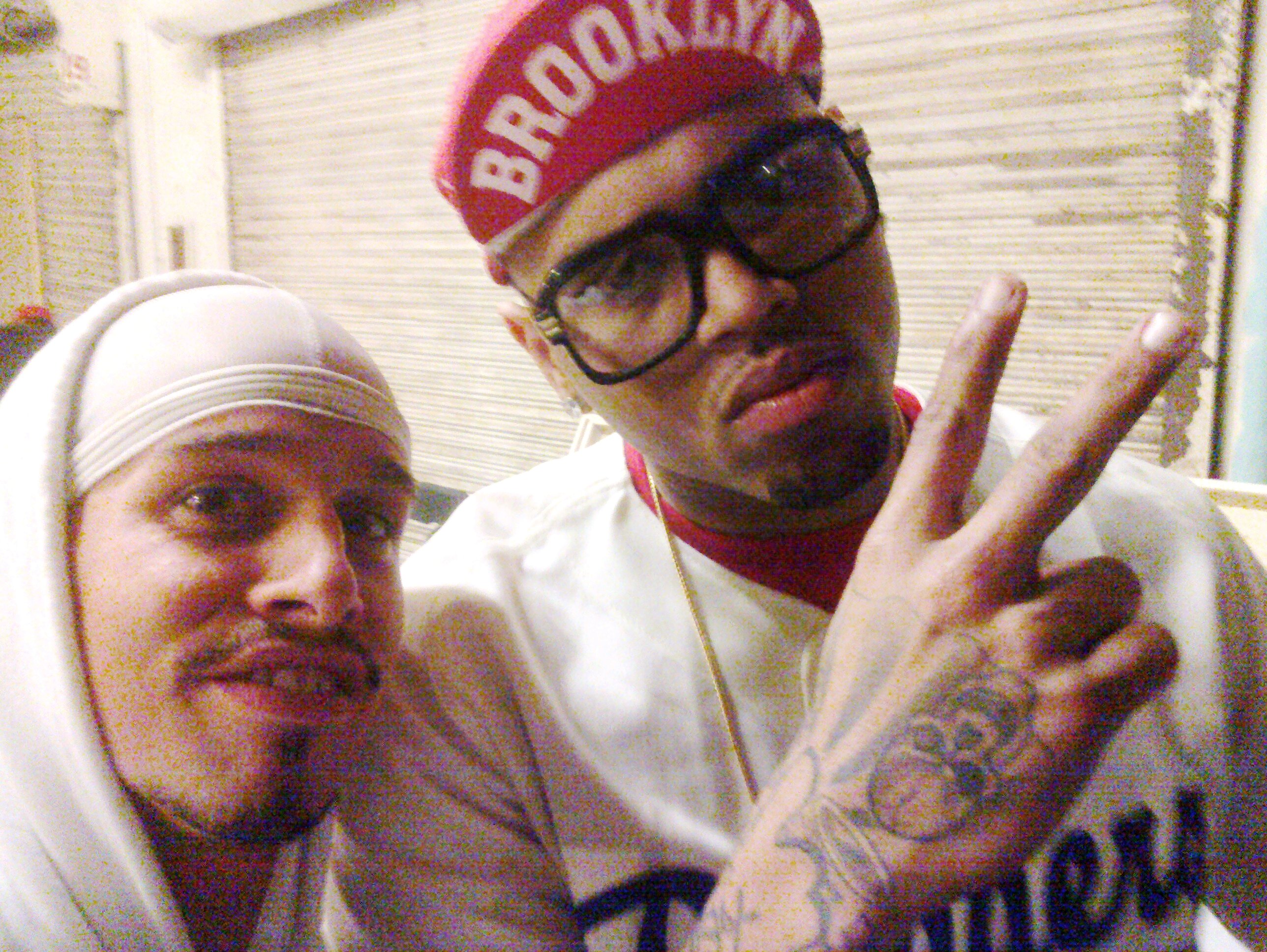 Chris Brown and Sancho Martin-Lead Movement Actor/Dancer behind the scenes 
