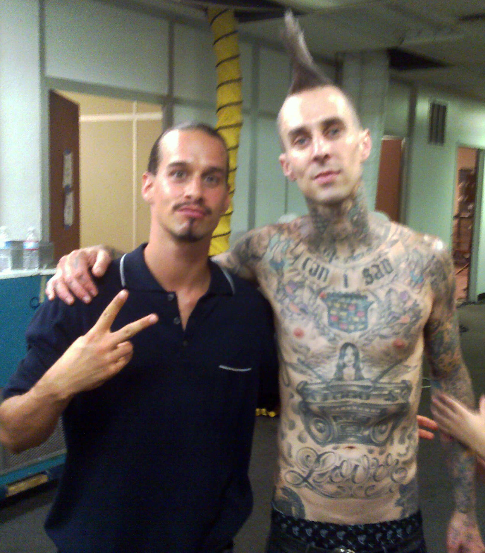 Sancho Martin-Lead Movement Actor,Contortionist and Travis Barker behind the scenes 