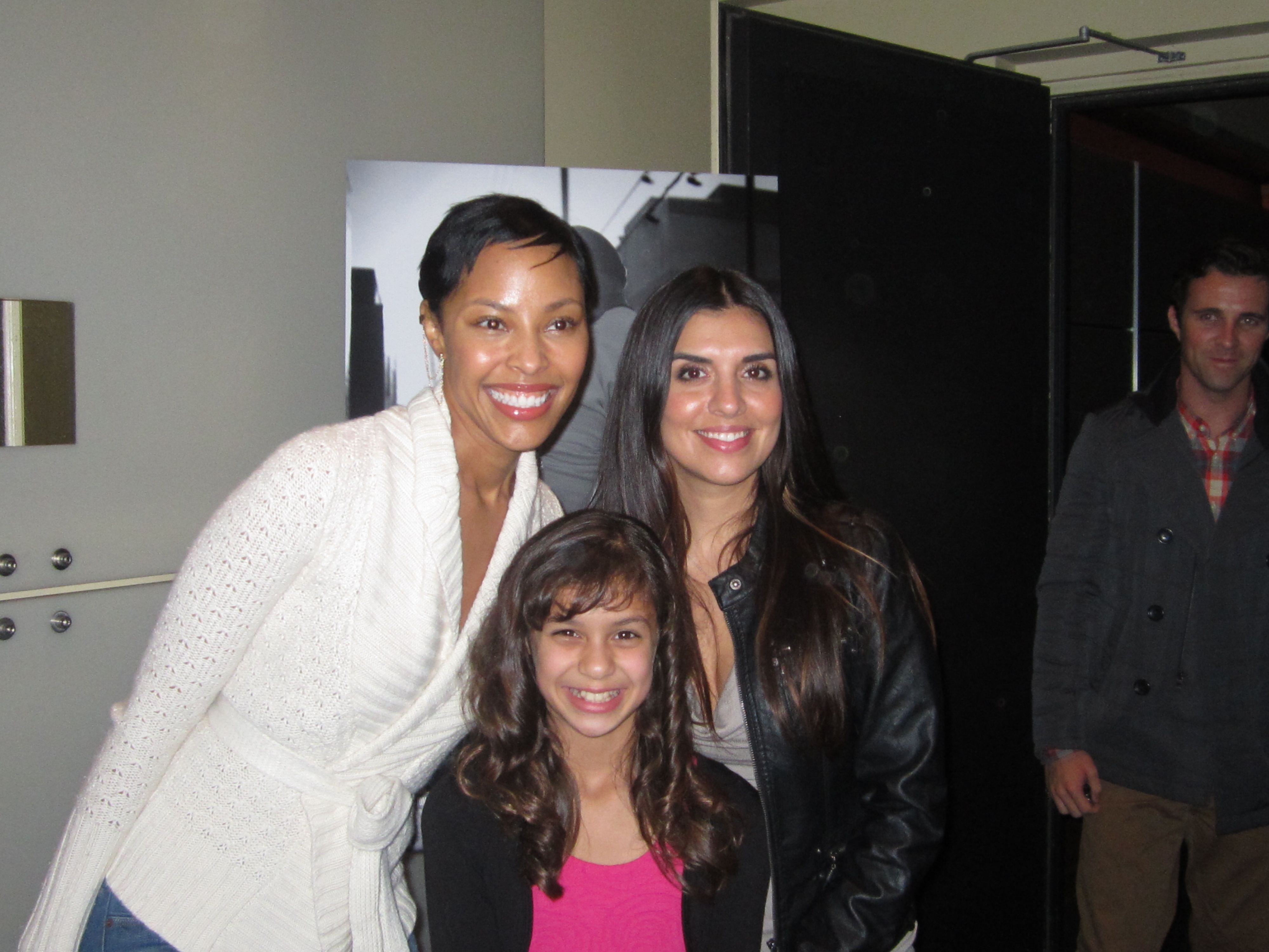 Maile, with cast members of the film 