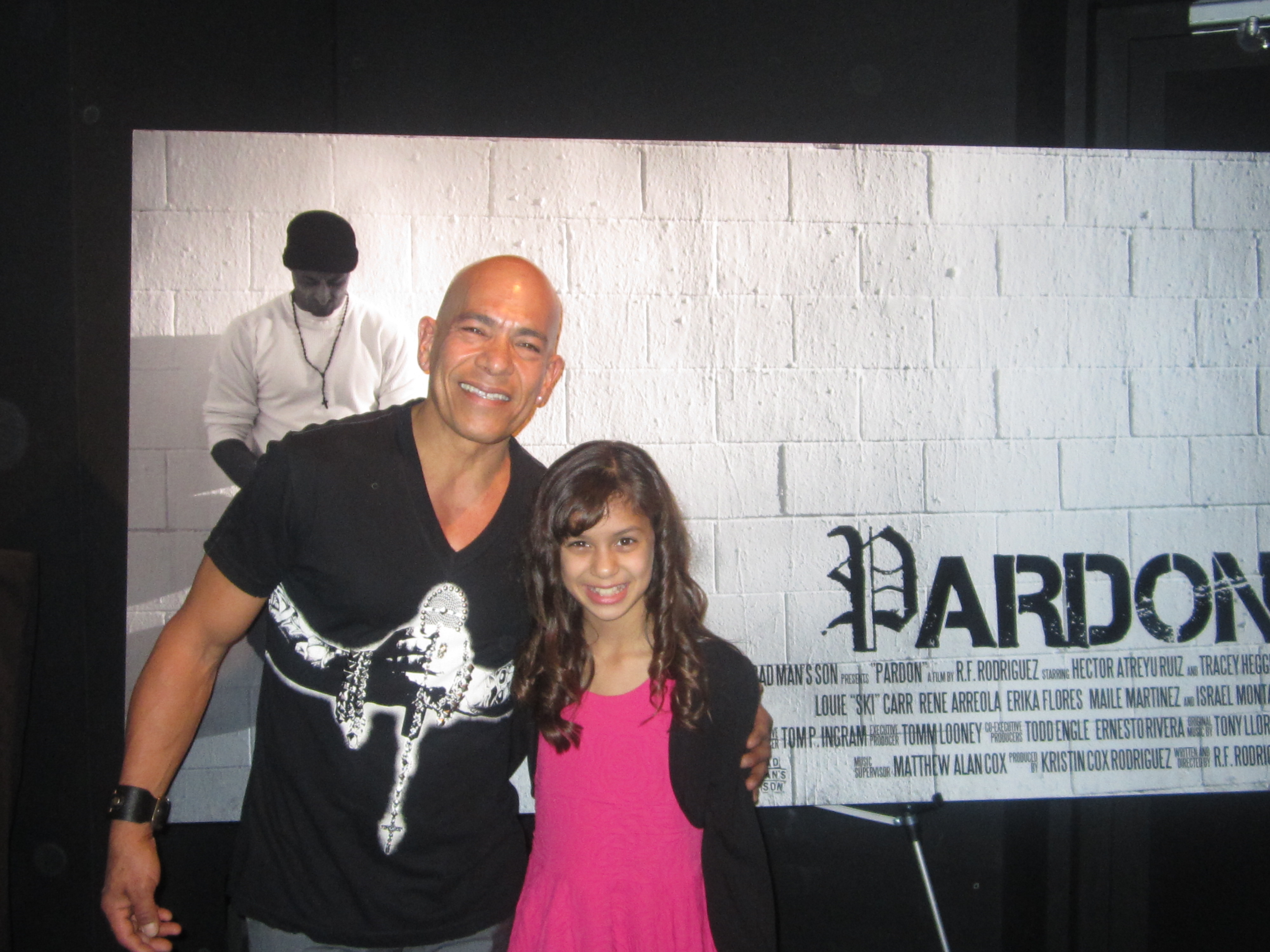 Maile with Rene Arreola on the screening of the film 