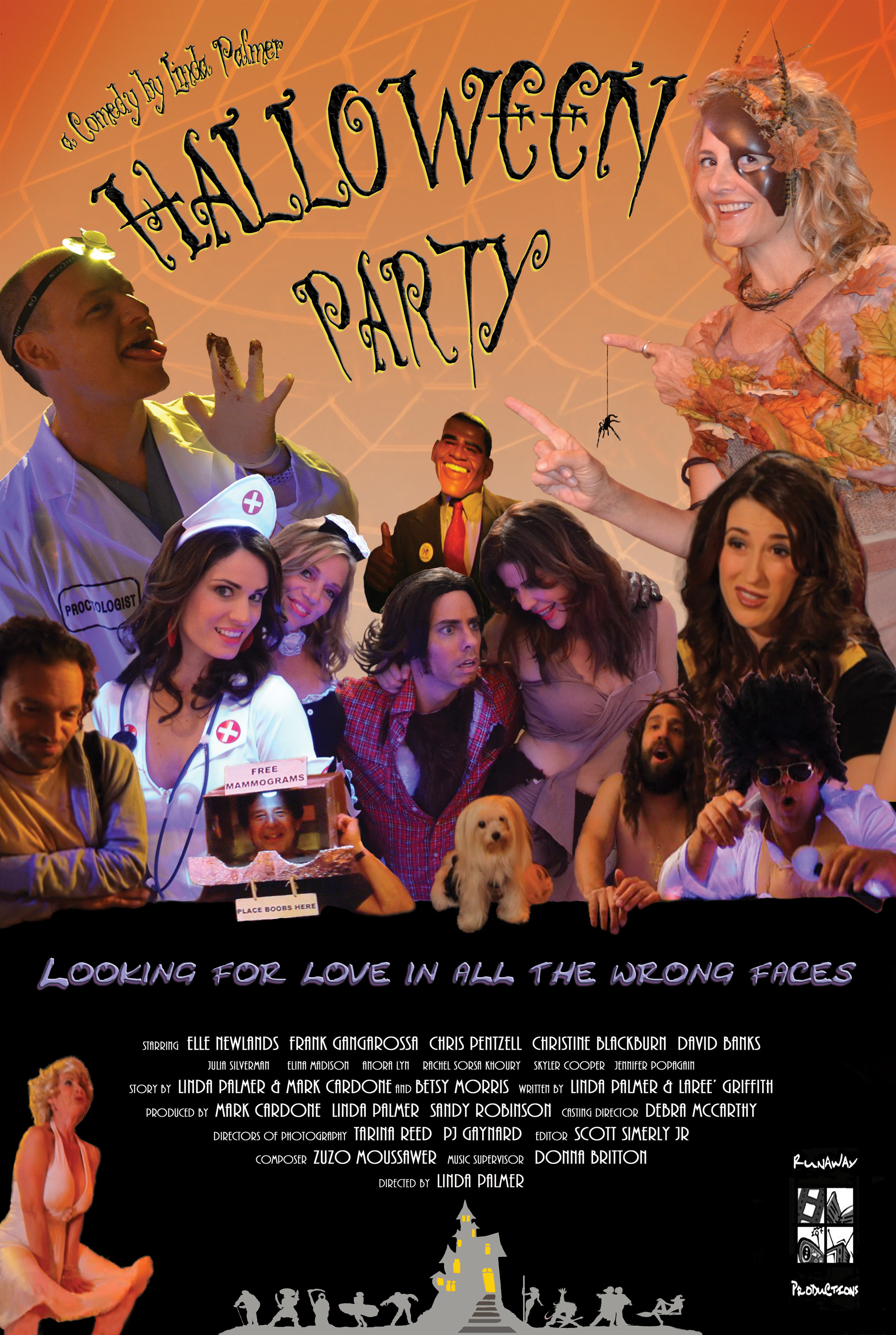 Elina Madison, Julia Silverman, Elle Newlands, Mark Cardone, Ben Hanfling, Rachel Sorsa, Frank Gangarossa, Christine Blackburn, Anora Lyn, Chris Pentzell, Walter Ruskin and Justin Anderson in Halloween Party (2012)