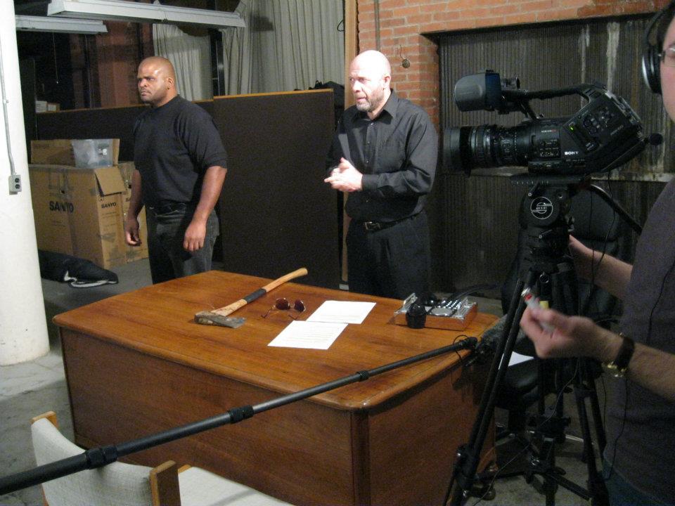 B. R. Tatalovic on the set of 