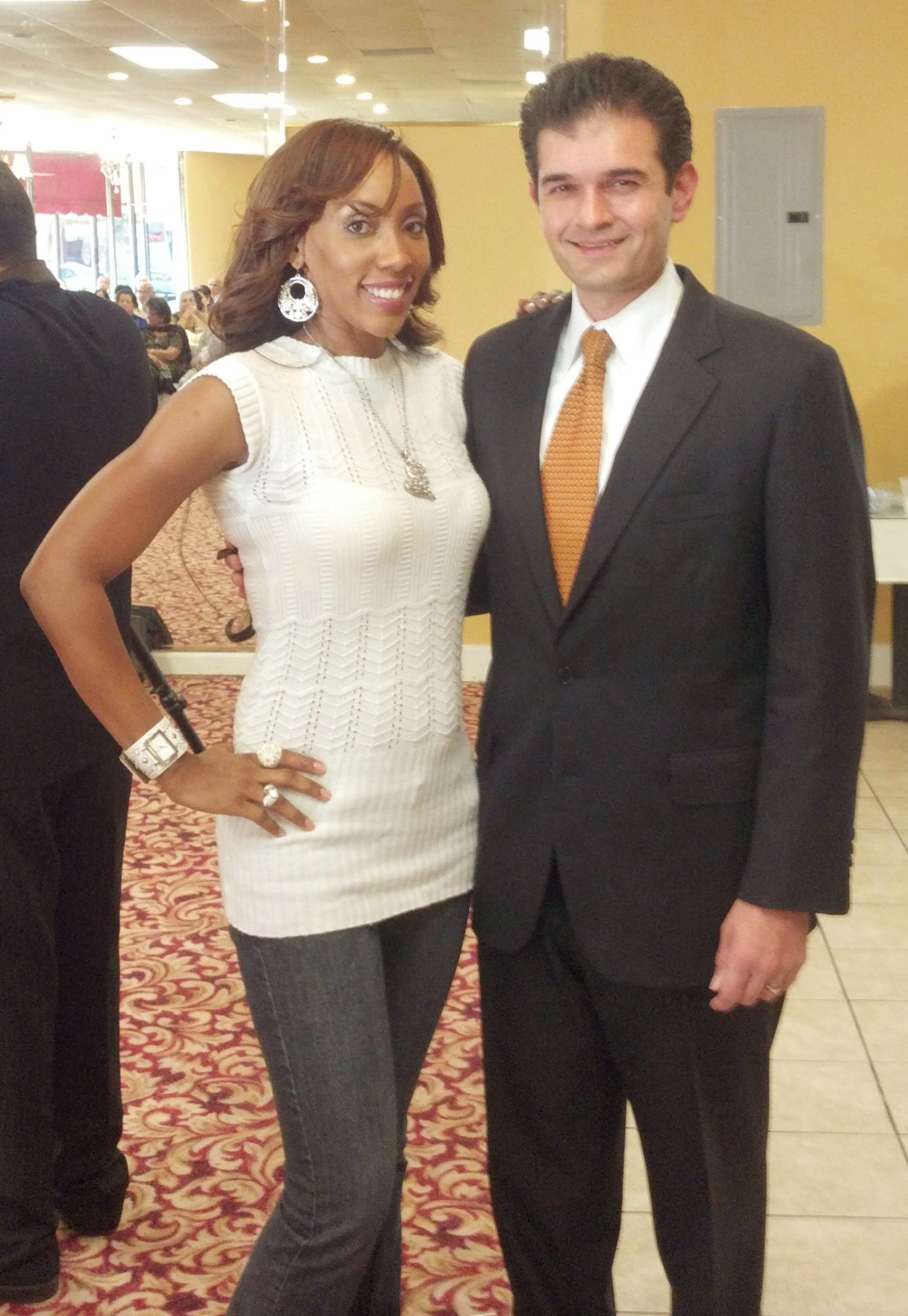 Yusef Robb Deputy Chief of Staff for Council man Eric Garcetti District 13 and I at India Luncheon!