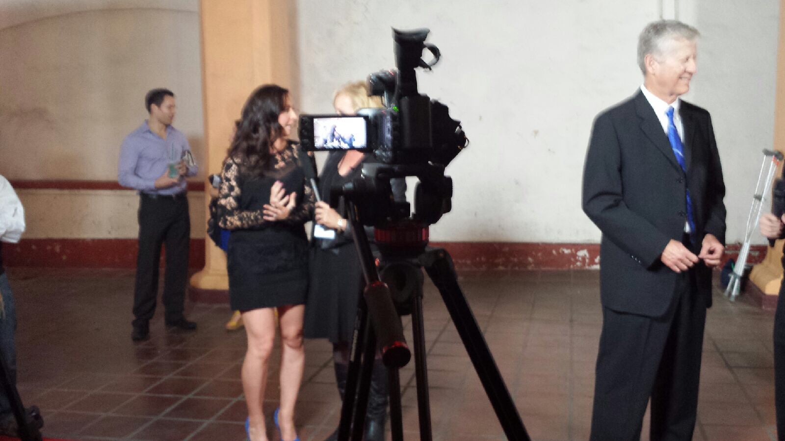 Melissa Dixon during an interview at the Redeption Of The Heart movie premiere