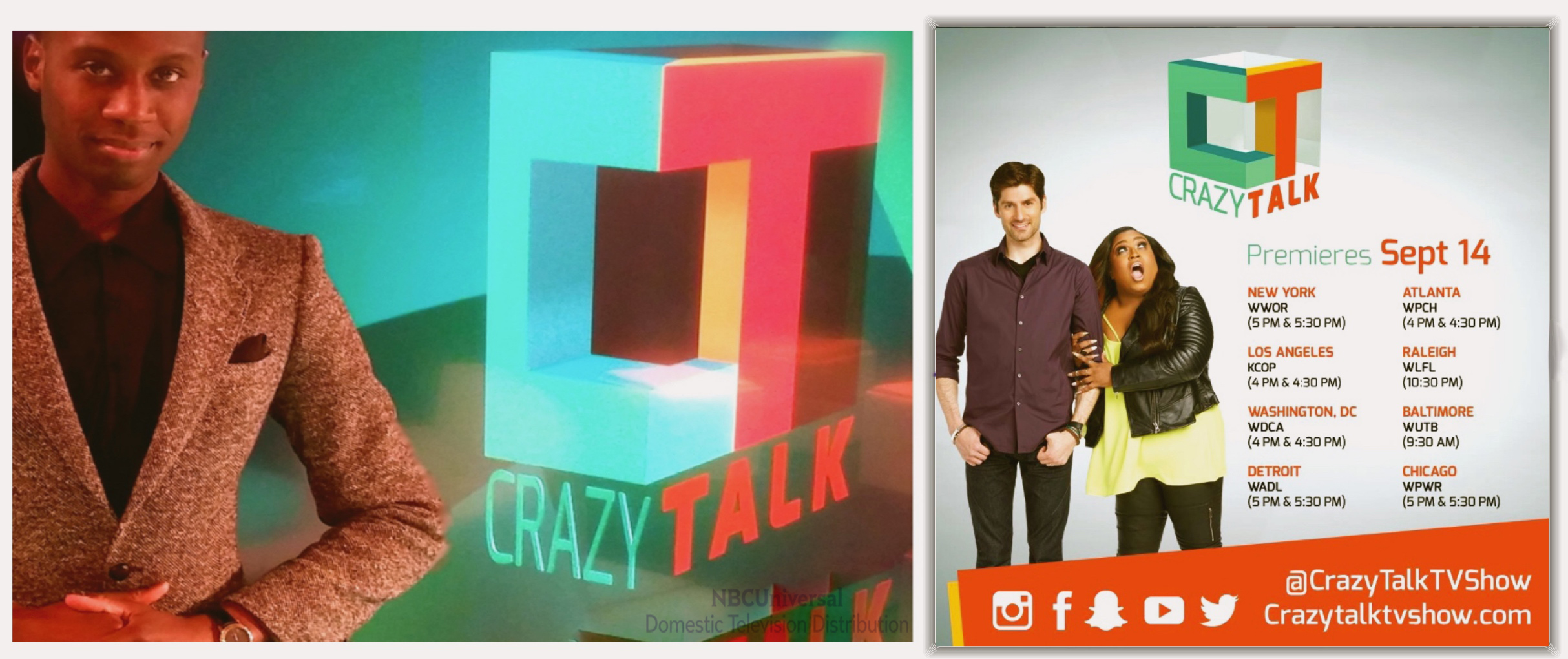 PREMIERES TONIGHT@NBC: CHARLII BRITISH #CrazyTalk @CrazyTalkTvShow (don't know which episode so, watch ALL) http://www.linkedin.com/pulse/premieres-tonight-charlii-britishnbc-crazy-talk-tv-show-charlii-com-?trk=mp-reader-card