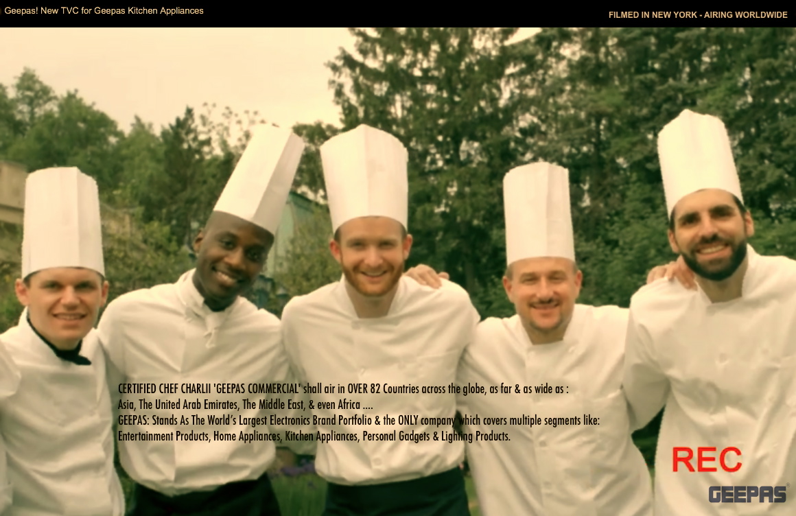 CERTIFIED CHEF CHARLII GLOBAL COMMERCIAL airs in OVER 82 Countries across the global  