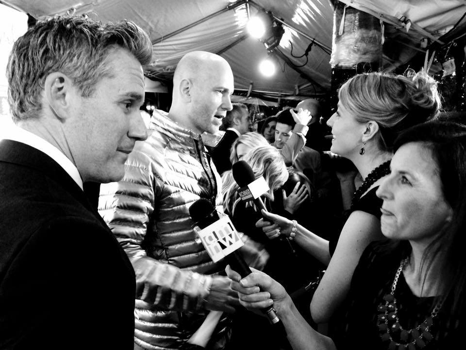 At Wild Premiere: being interviewed for role in 