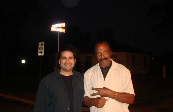 Fred Williamson (M*A*S*H, From Dusk Till Dawn, Starsky & Hutch) and Ronnie Banerjee at Michael Jackson's house (Gary, Indiana)