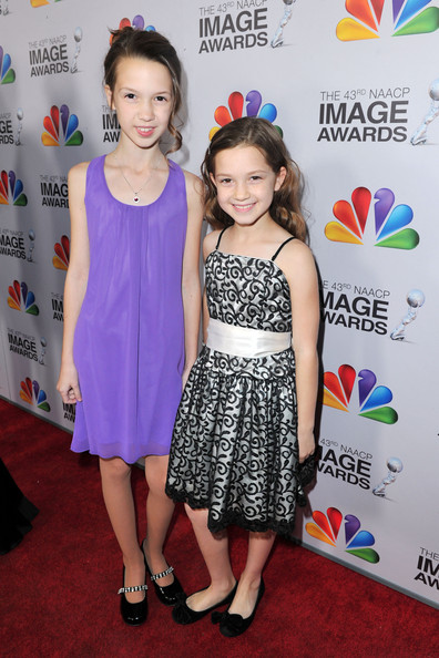 Allie Shea and Olivia Shea on the 43rd Annual NAACP Image Awards Red Carpet.