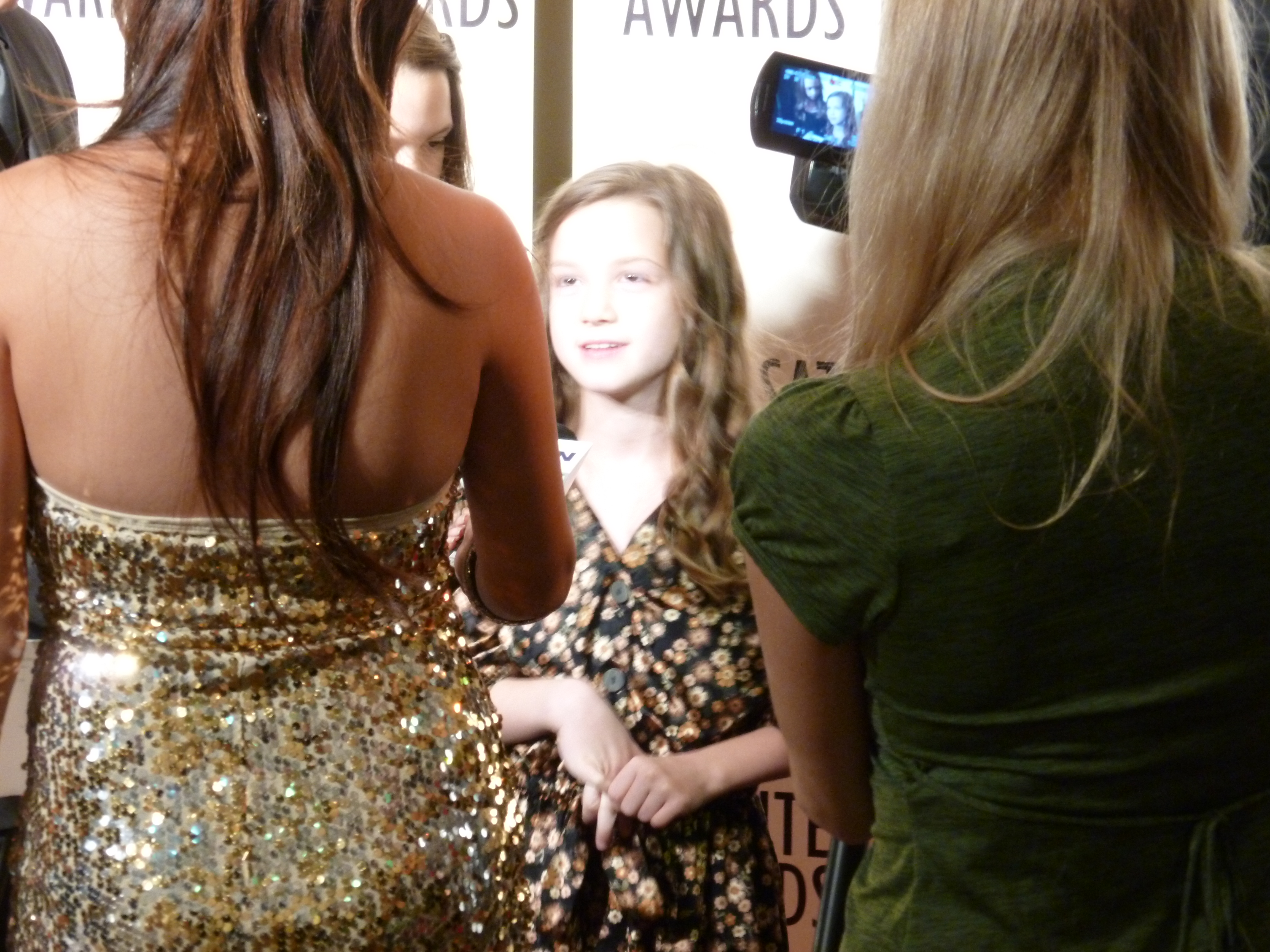 Olivia Shea on the Red Carpet at the 2011 Satellite Awards.