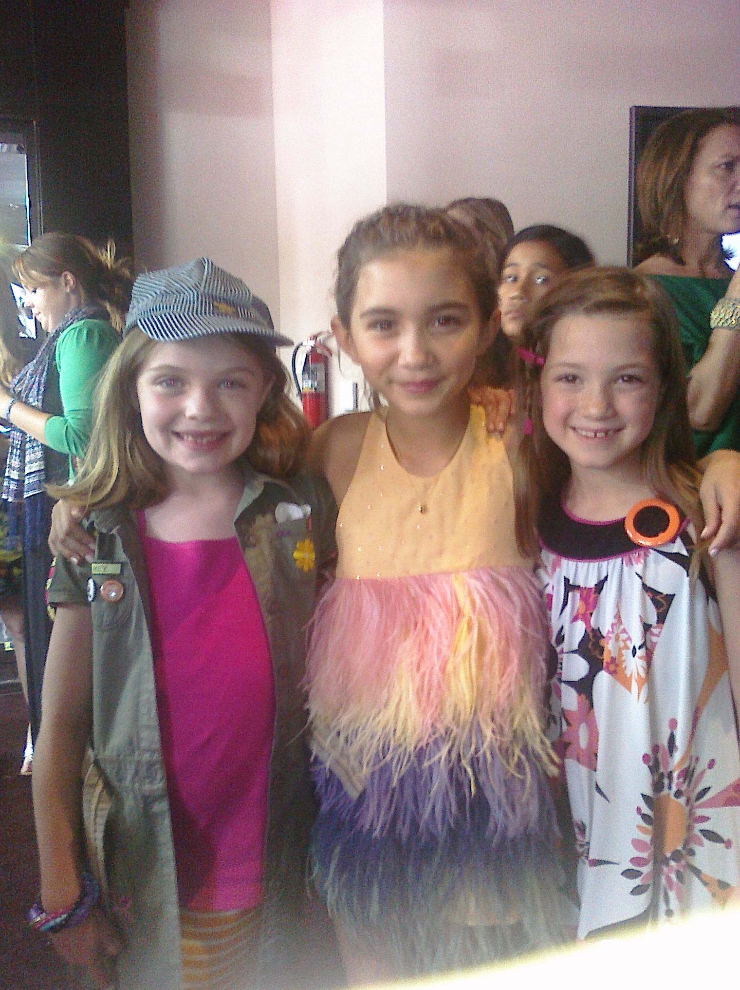Olivia Shea with Madison Moellers and Rowan Blanchard at the Spy Kids 4D premiere.