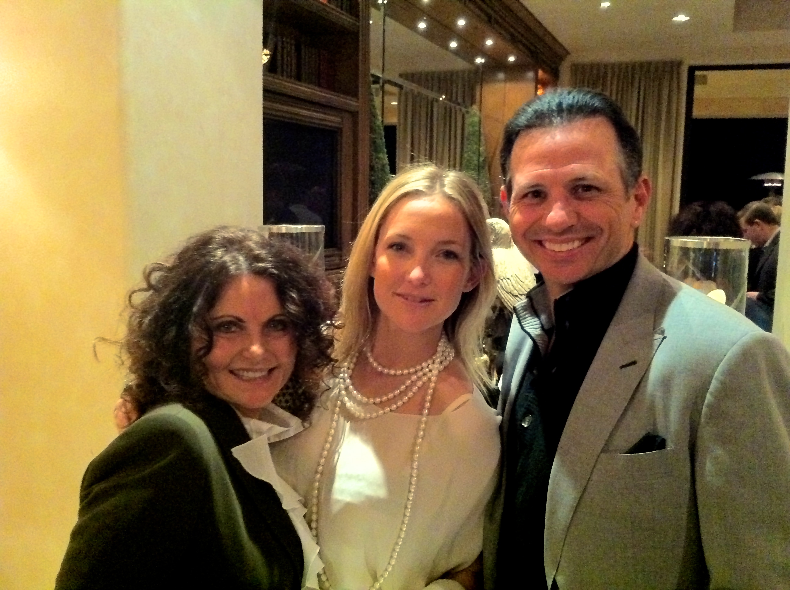 Travis and Co-Producer, Brenda Markstein, with Kate Hudson at event in Big Horn Country Club