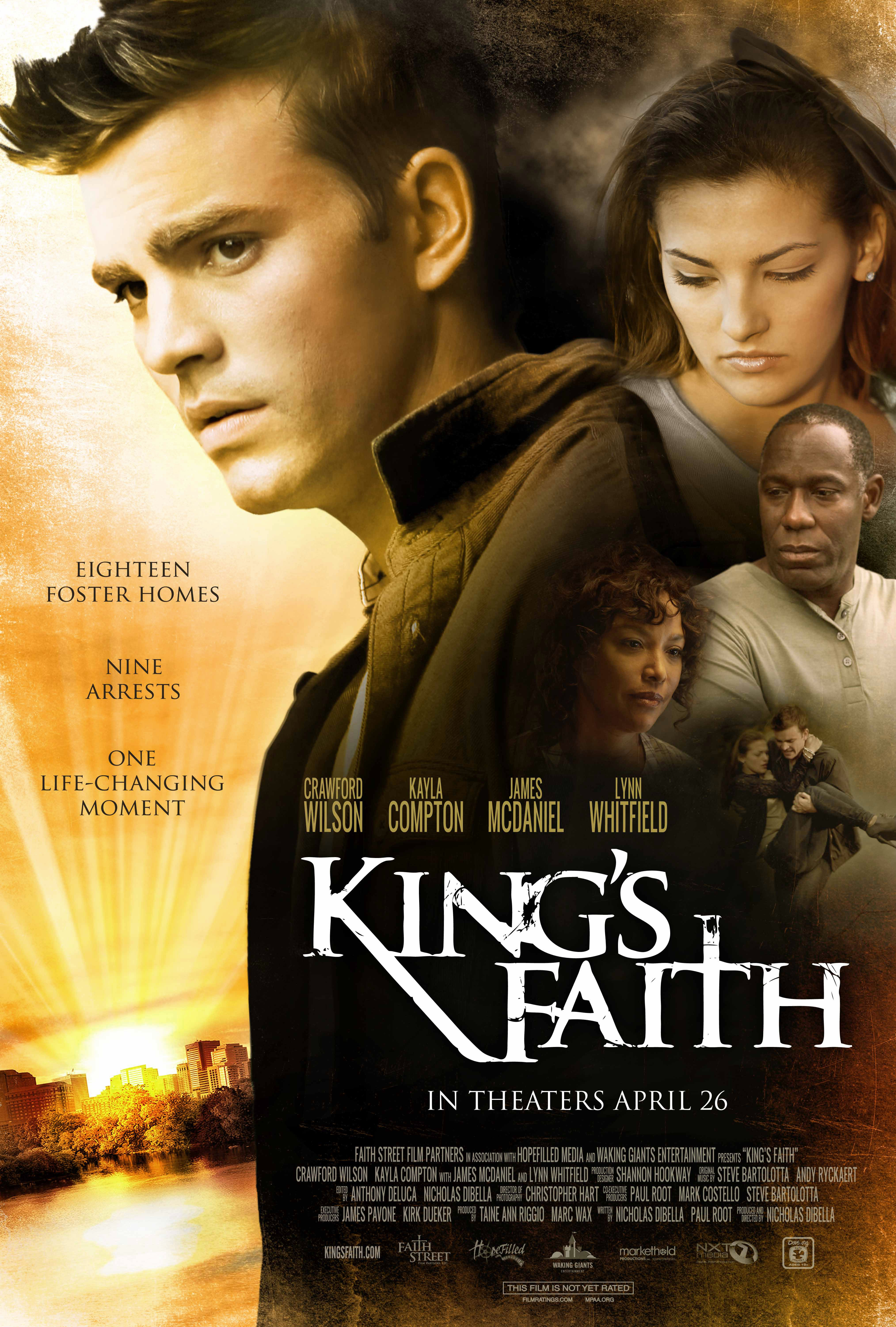 James McDaniel, Lynn Whitfield, Crawford Wilson and Kayla Compton in King's Faith (2013)