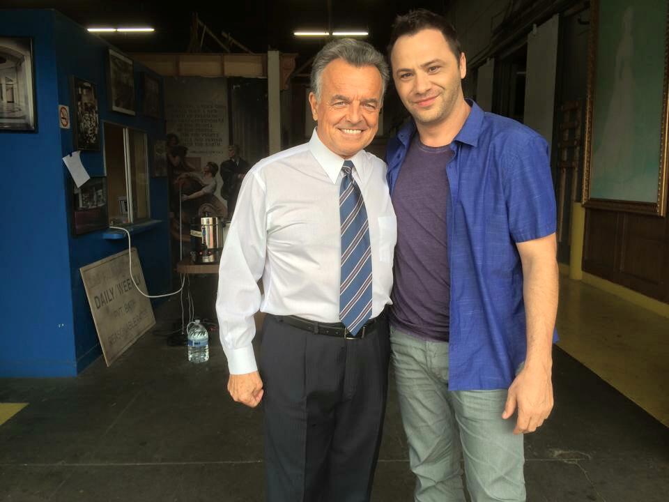 with Ray Wise on the set of Halloweed
