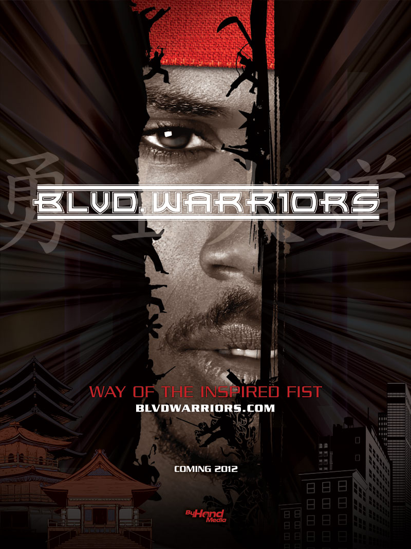 Teaser poster for the feature film BLVD. WARRIORS