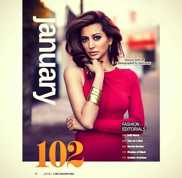 Noureen DeWulf in the January 2014 Issue of Cliche Magazine