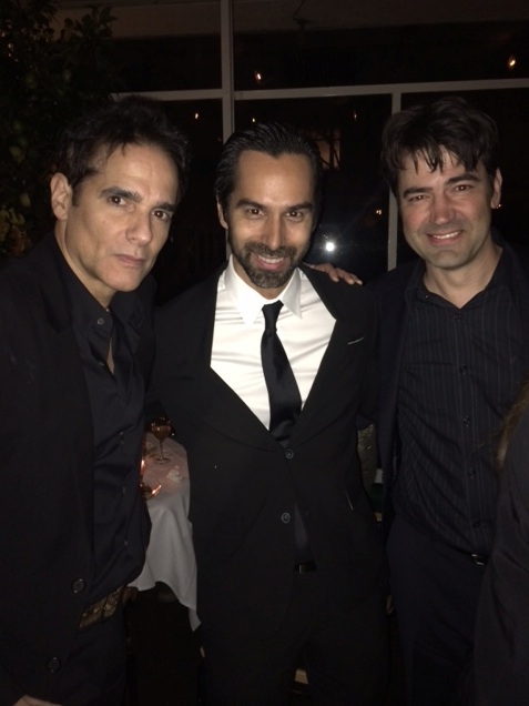 Yul Vazquez, Mack Kuhr and Ron Livingston at the after party for 