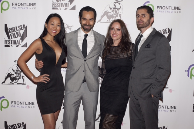 Kyla Gray, Mack Kuhr, Stephanie Domini and James Howell at the Chelsea Film Festival opening night red carpet event in NYC.
