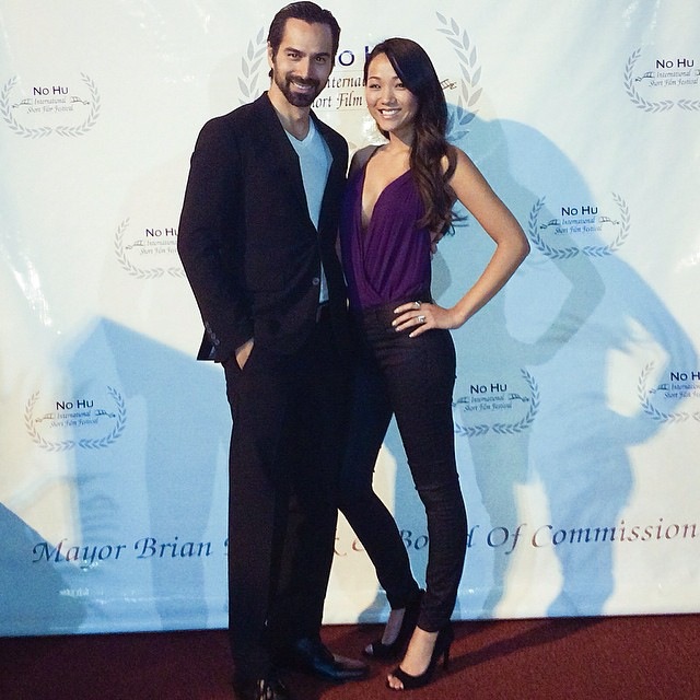 Mack Kuhr and Kyla Gray at the NoHu film festival