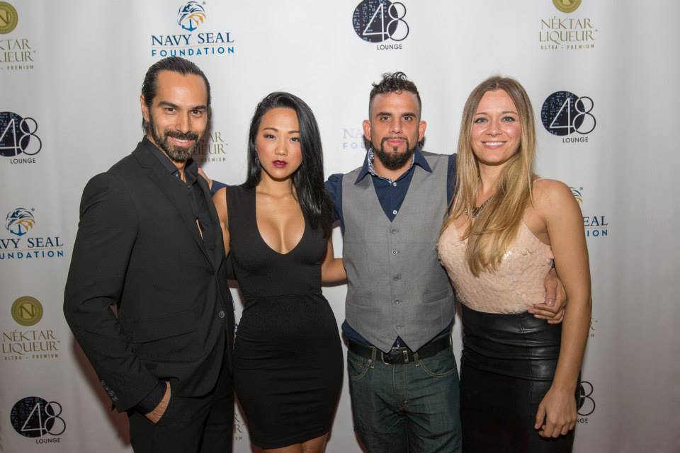 Mack Kuhr, Kyla Gray, Dominick Sivilli and Robin Rose-Singer at the fundraiser event for NEKTAR Liqueur in NYC