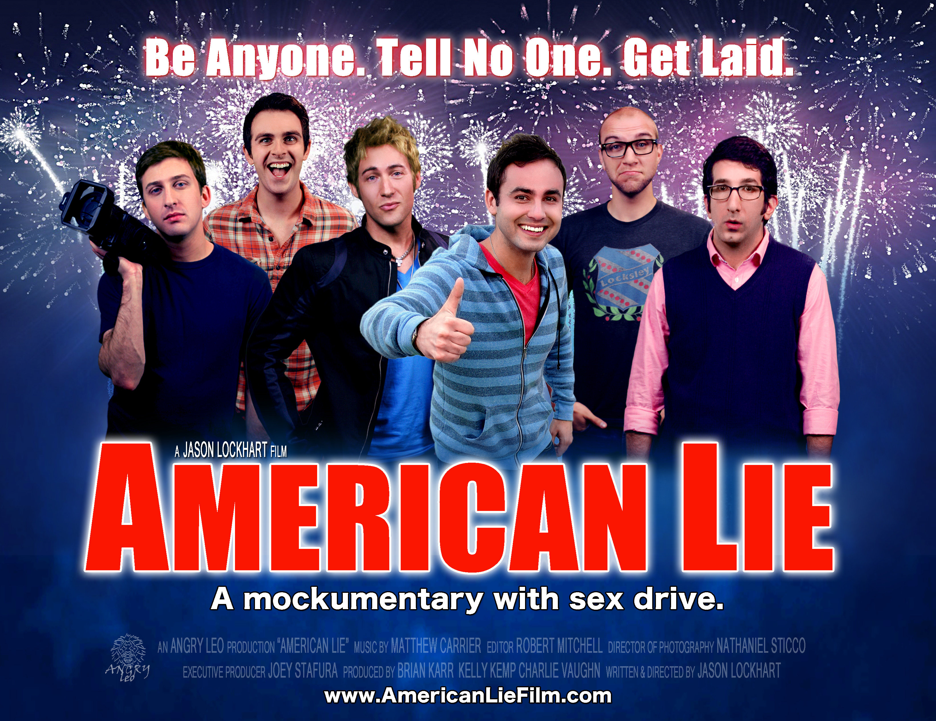 American Lie Poster featuring Nathaniel Sticco, Adam Loyd, Jason Lockhart, Justin Smith, Robert Mitchell, and David Lengel.