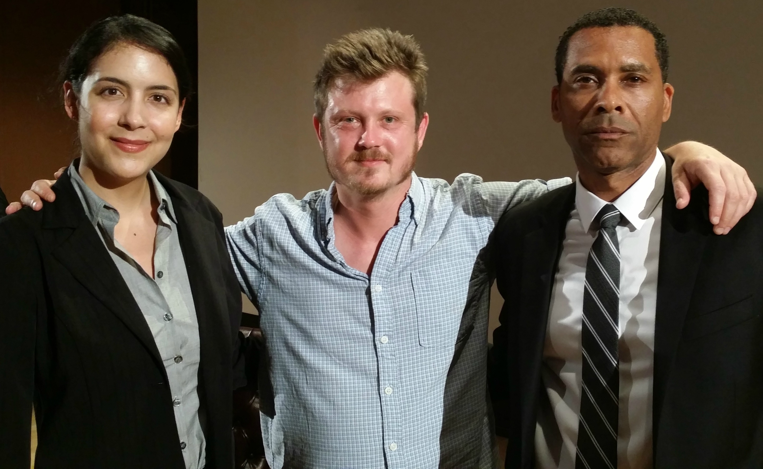 Catalina Parks (Claire's Secret Service), Netflix House of Cards Writer and Executive Producer Beau Willimon and Lamont Easter (Underwood Secret Service)