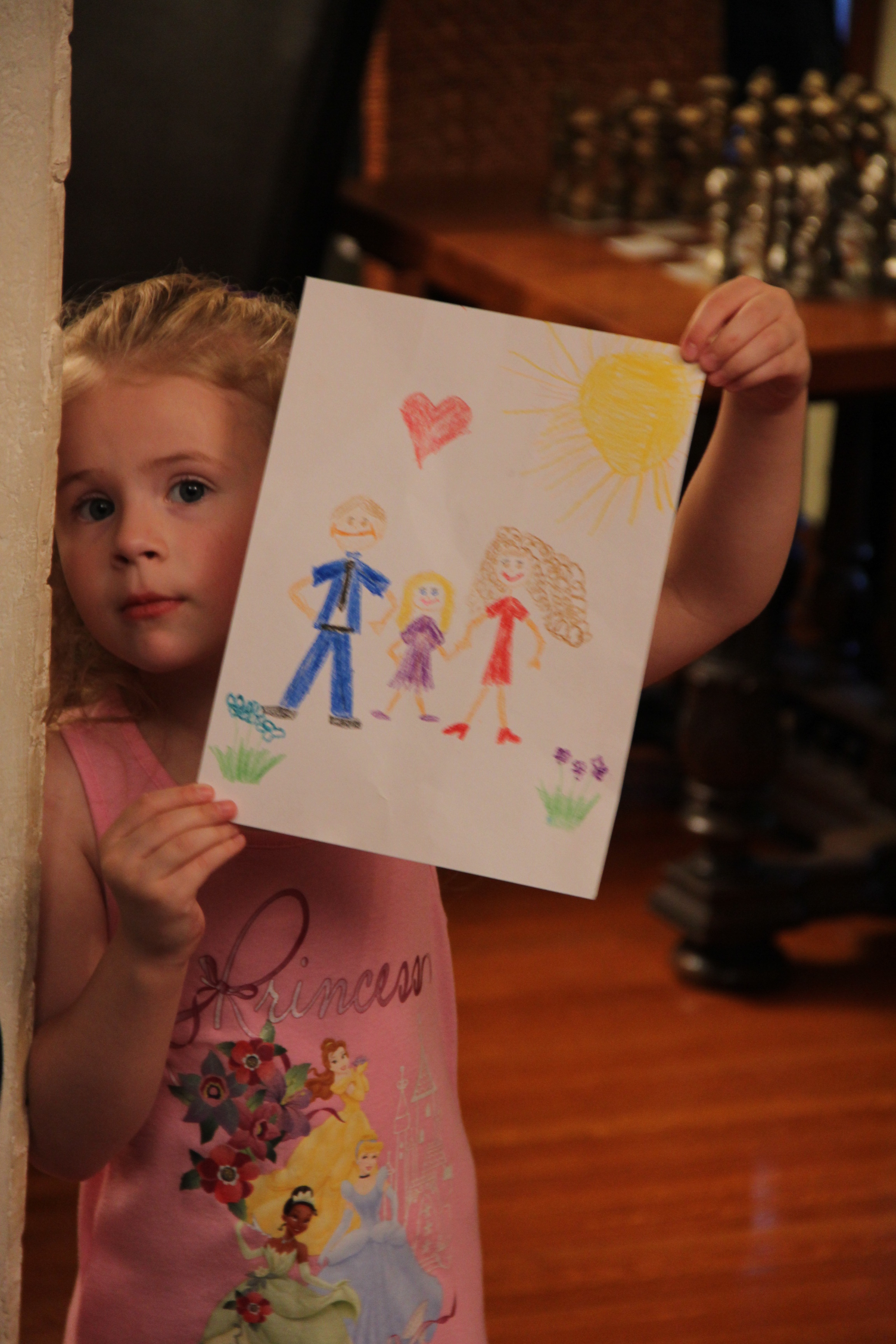 Cheyanna in her 1st Film (she drew this picture to be used in the film) 