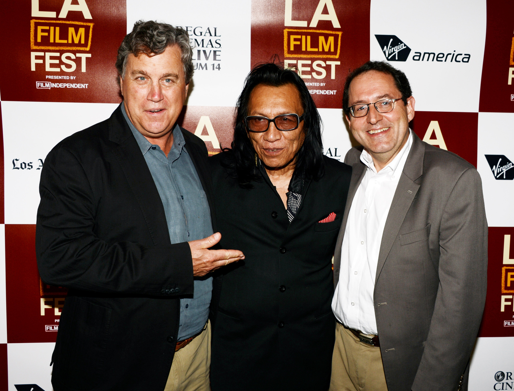 Tom Bernard, Michael Barker and Rodriguez at event of Searching for Sugar Man (2012)