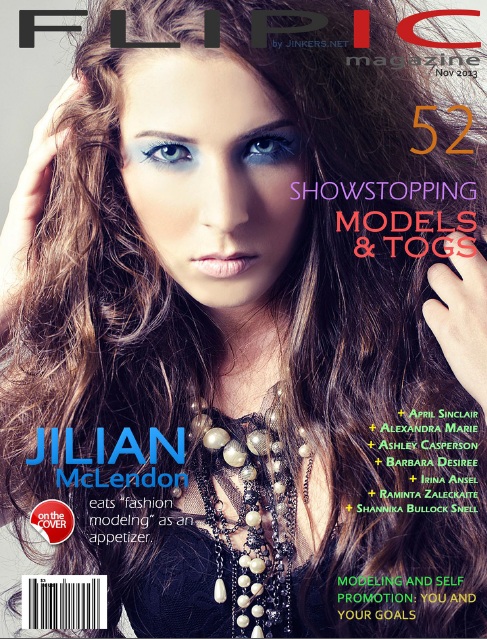 Jilian McLendon graces the cover of FLIPIC MAGAZINE November 2013