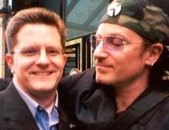 Lance A Schart and Bono (U2), Chicago, IL
