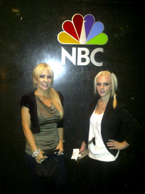 Bonnie and Whitney at NBC Studios, Los Angeles